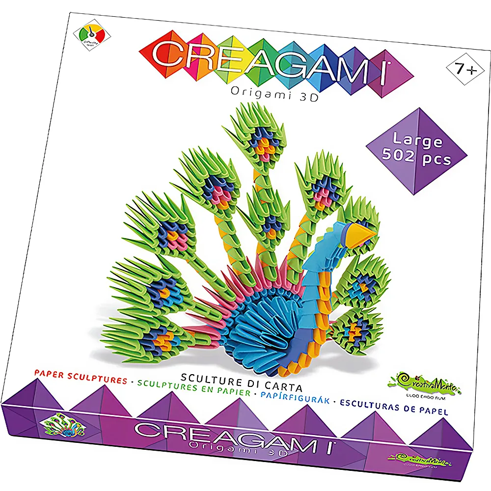 Creagami Origami 3D Pfau 502Teile