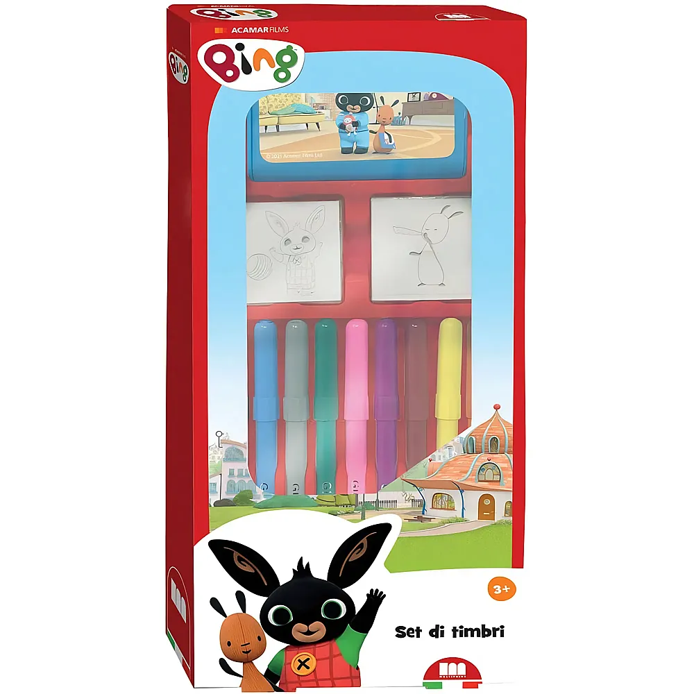 Multiprint Bing Stamp set with felt-tip pens