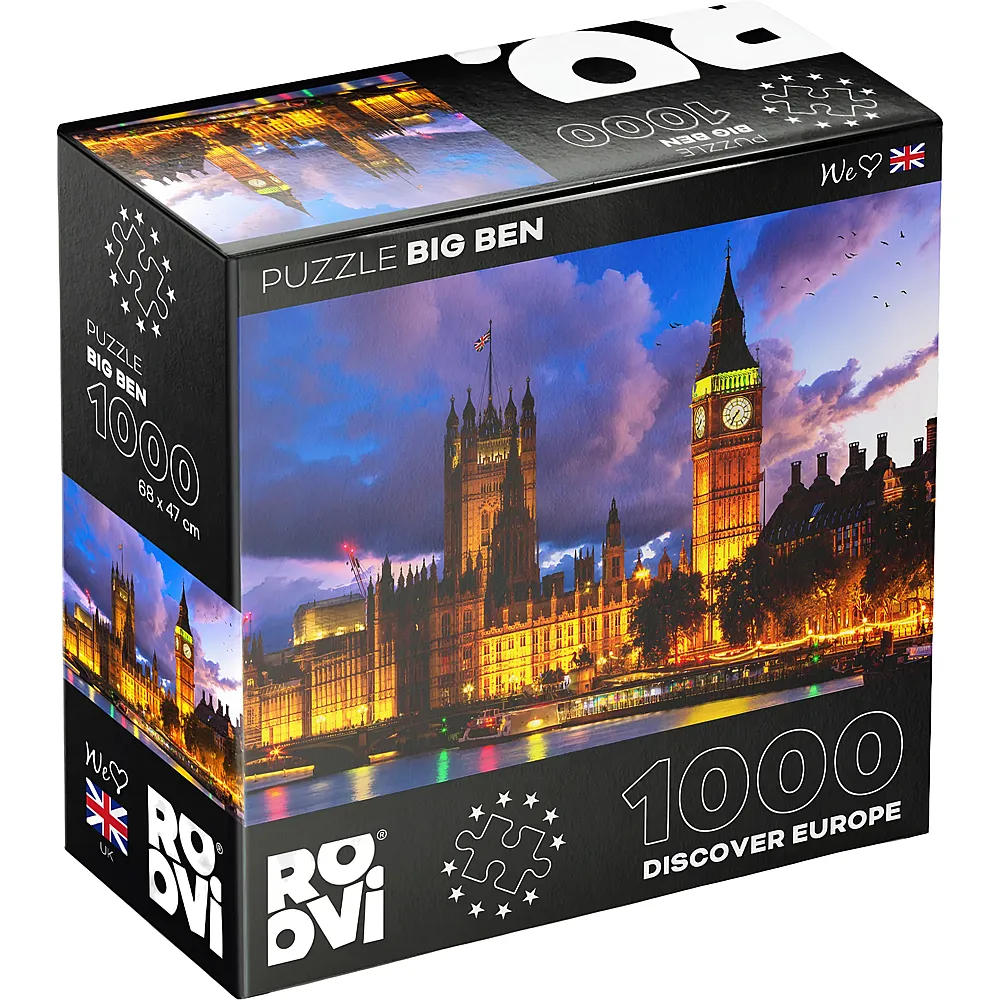 Roovi Puzzle Big Ben, London, UK 1000Teile