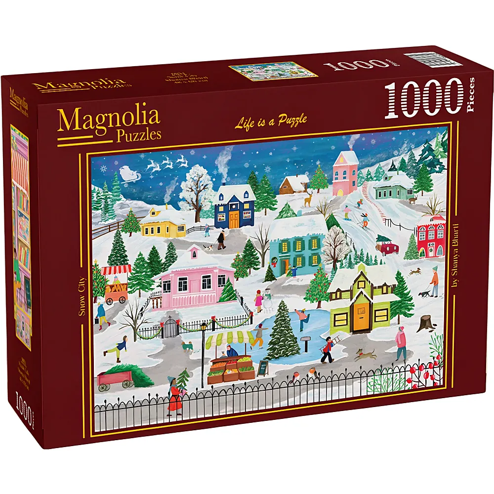 Magnolia Puzzle Stadt im Schnee - 1000 Teile