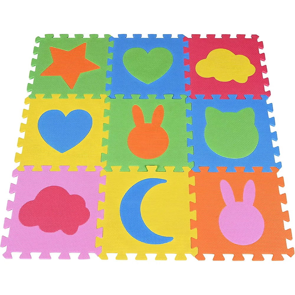 Knorrtoys Puzzlematte Formen - 18 Teile