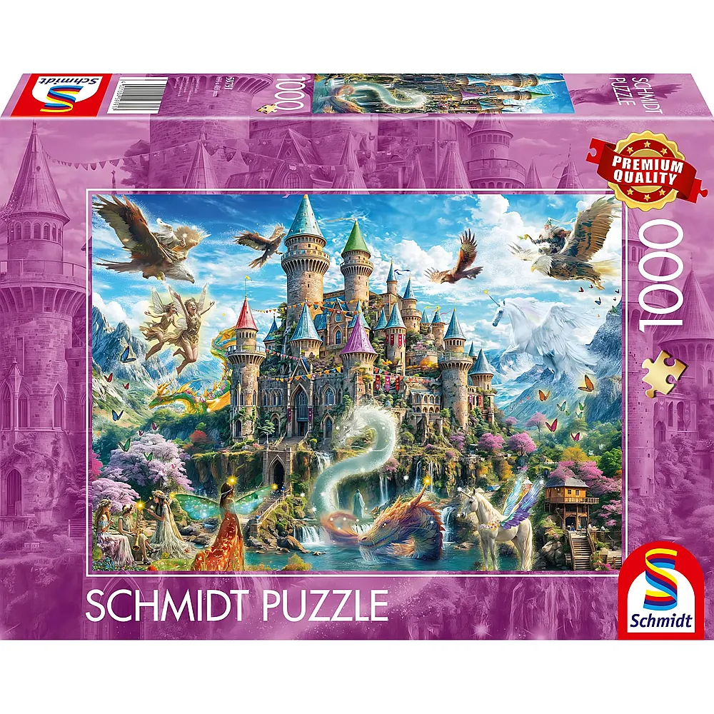 Schmidt Puzzle M�rchenschloss im Reich der Fantasie - 1000 Teile