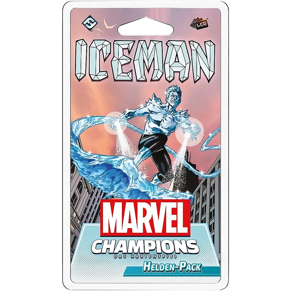 Fantasy Flight Games Marvel Champions: LCG  Iceman, Helden-Erweiterung, Expertenspiel, Kartenspiel, 1-4 Spieler, Ab 12+ Jahren, 45-90