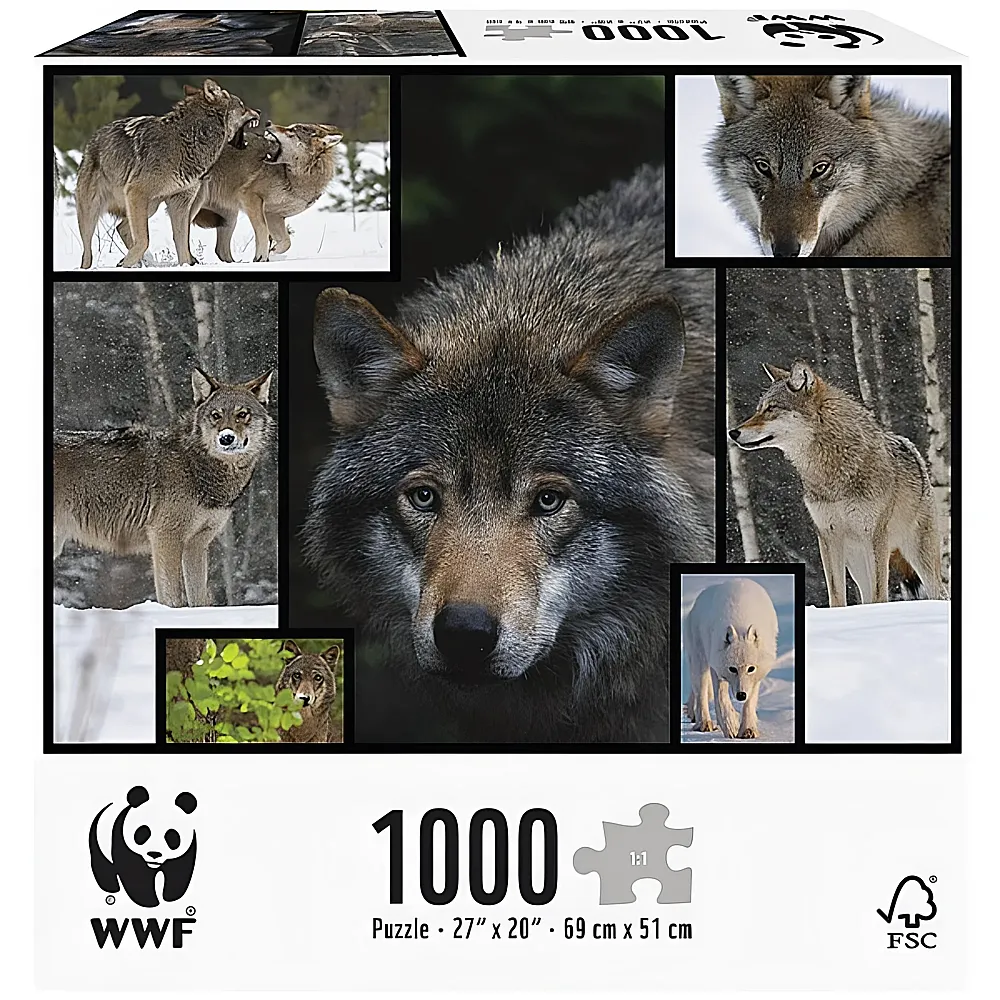 Ambassador Puzzle WWF Wolf 1000Teile