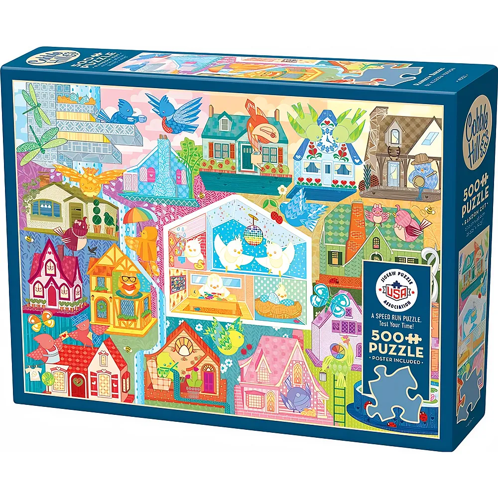 Cobble Hill Puzzle 500 Teile Rainbow Birdies