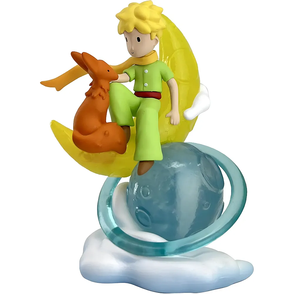 Plastoy Der Kleine Prinz mit Fuchs auf dem Mond