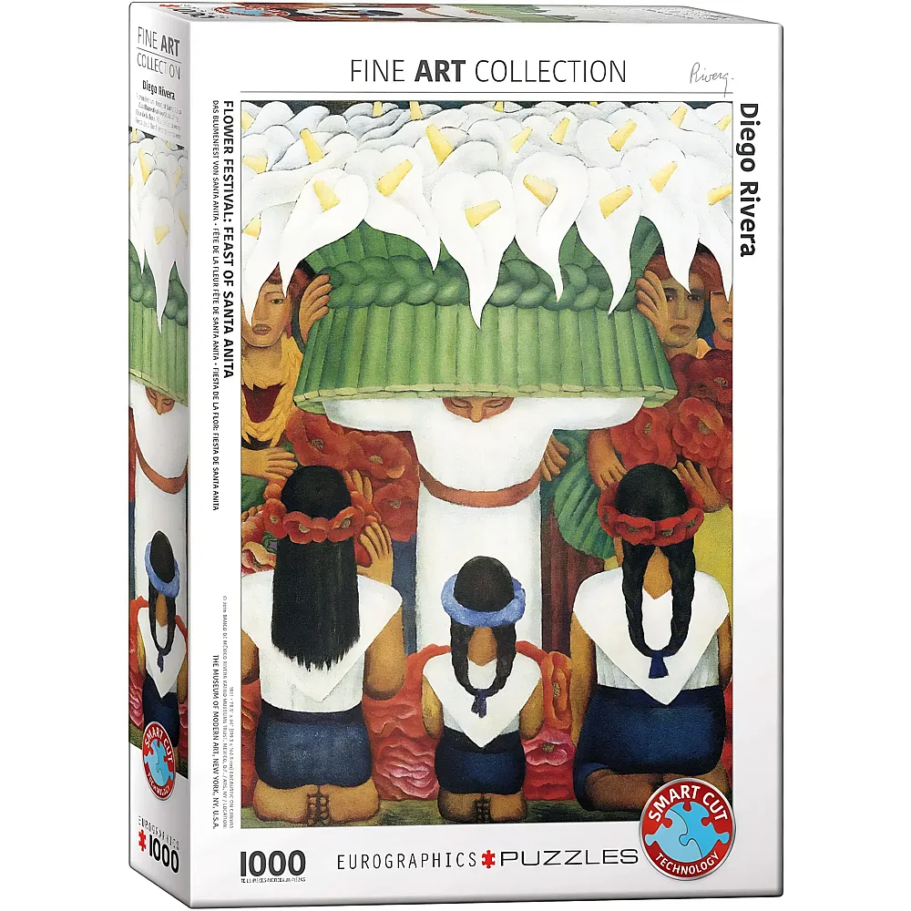 Eurographics Puzzle Diego Rivera - Flower Festival - 1000 Teile | Puzzle 1000 Teile