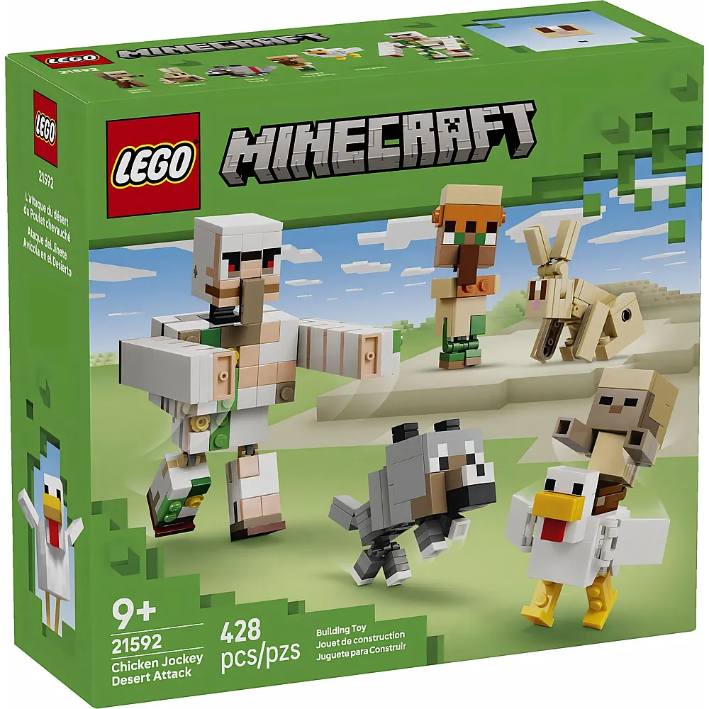 LEGO Minecraft Angriff des H�hnerreiters in der W�ste 21592