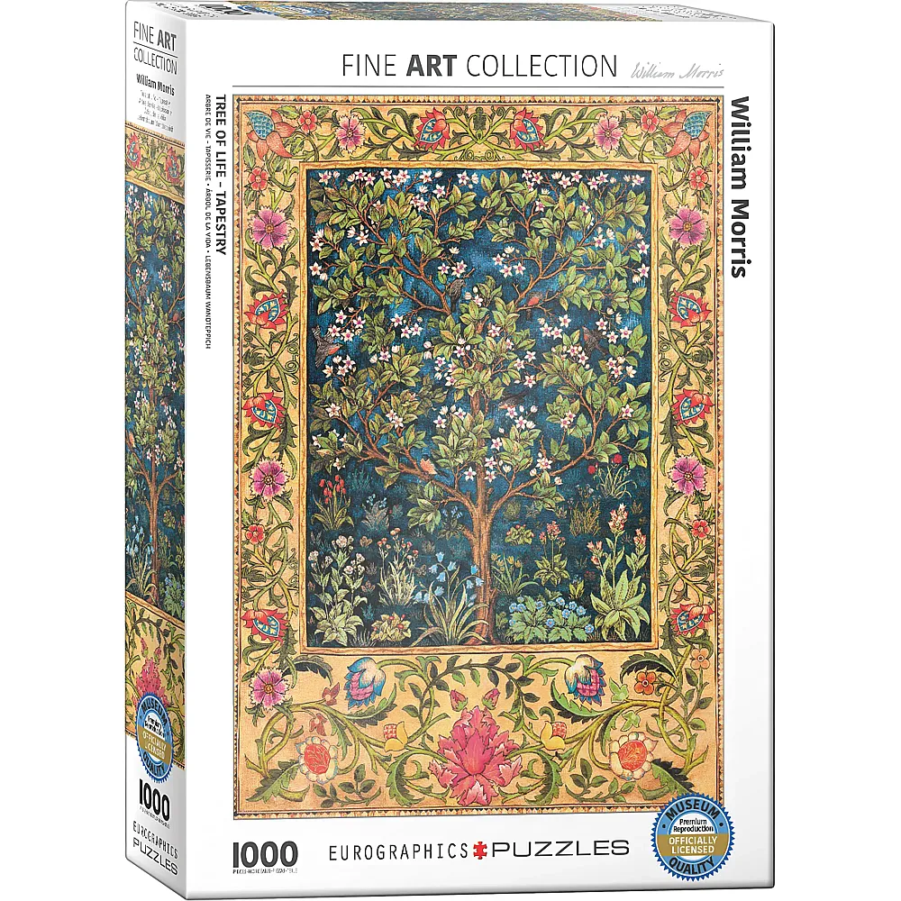 Eurographics Puzzle Fine Art Collection William Morris - Tree of Life Tapestry - 1000 Teile