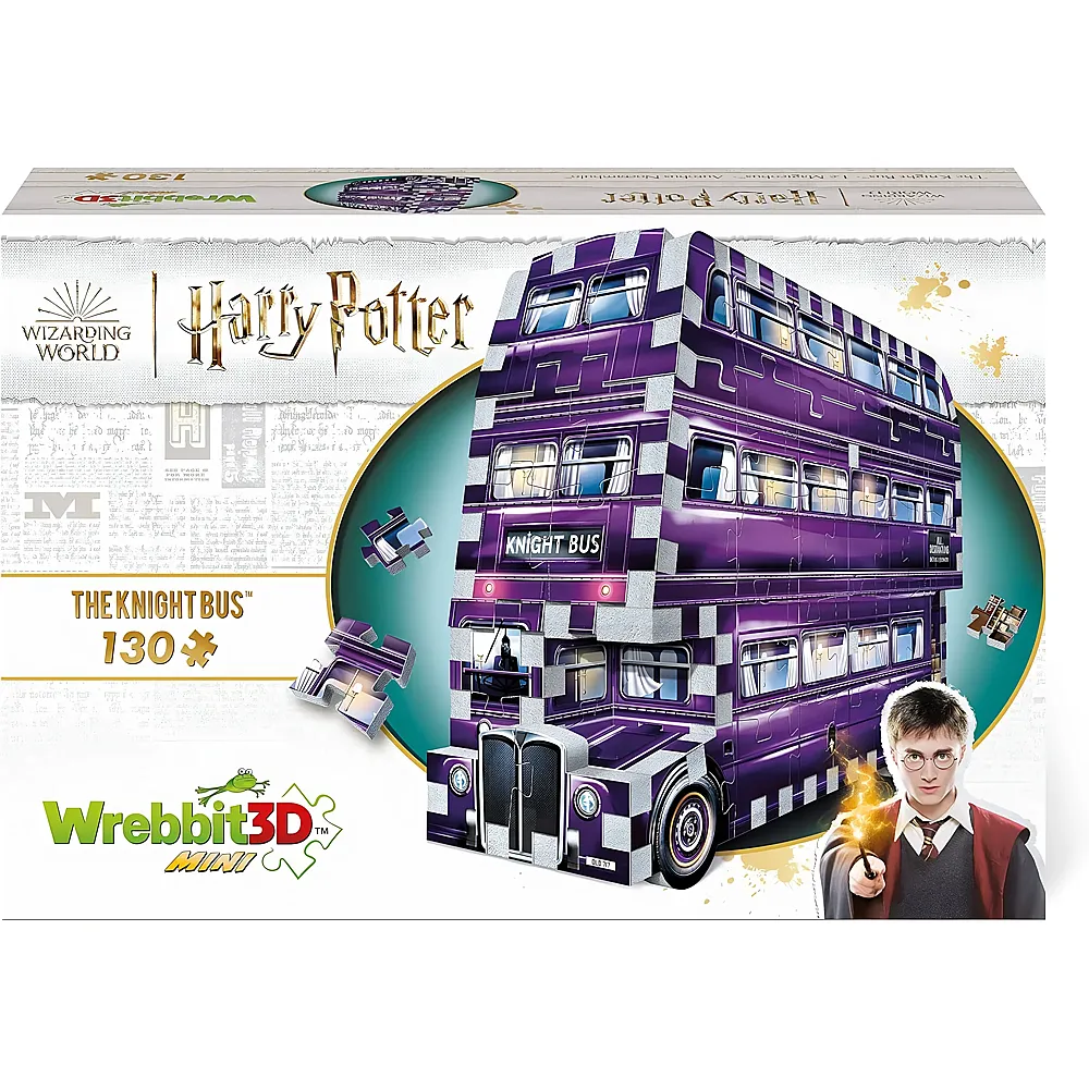 Wrebbit Puzzle 3D Harry Potter: Mini Knight Bus - 130 Teile