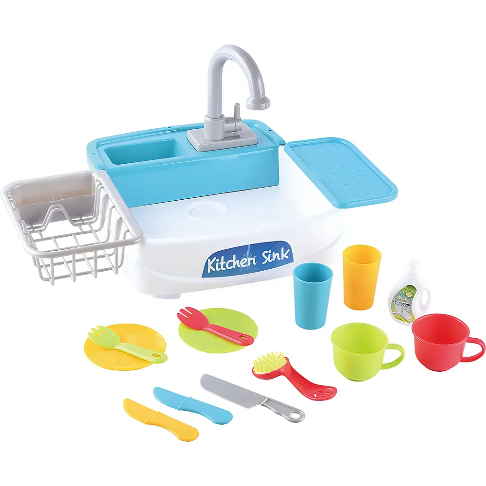 Play Dishes Play Kitchen Spielset, 18-teilig.