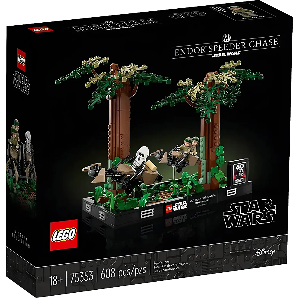 LEGO Star Wars Verfolgungsjagd auf Endor - Diorama 75353