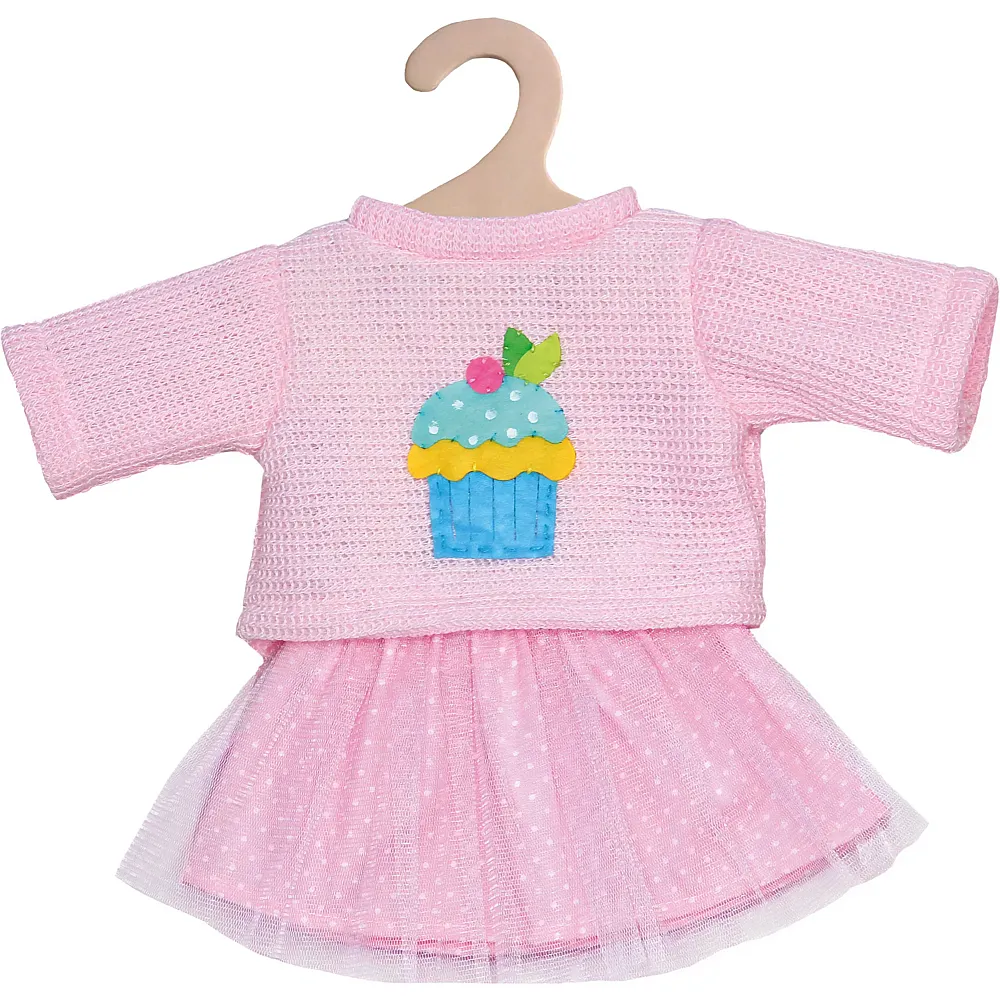 Heless Pullover und Tllrock Cupcake Rosa 28-35cm
