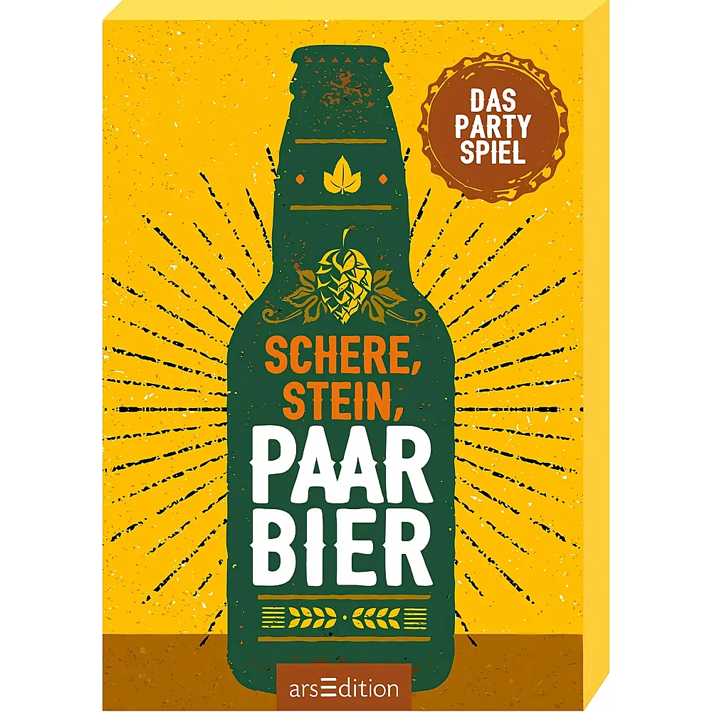 ars Edition Kartenspiel Schere, Stein, paar Bier