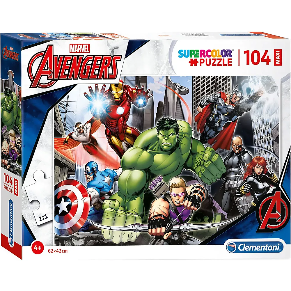 Clementoni Puzzle Supercolor Avengers 104Teile