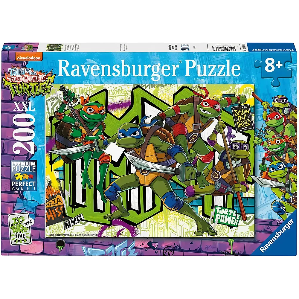Ravensburger Puzzle TMNT Die unbesiegbaren Turtles - 200 Teile