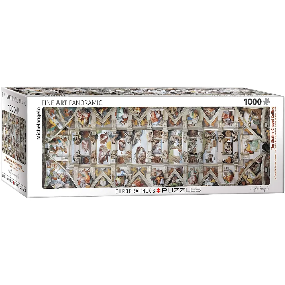 meinspielzeug - Eurographics Puzzle The Sistine Chapel Ceiling by Michelangelo 1000Teile | Puzzle 1000 Teile