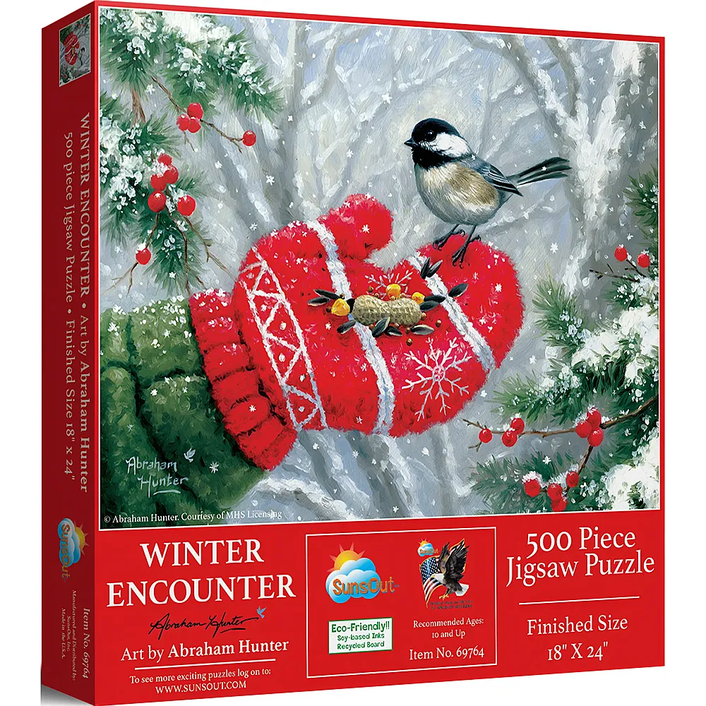 SunsOut Puzzle Abraham Hunter Winterliche Begegnung - 300 Teile
