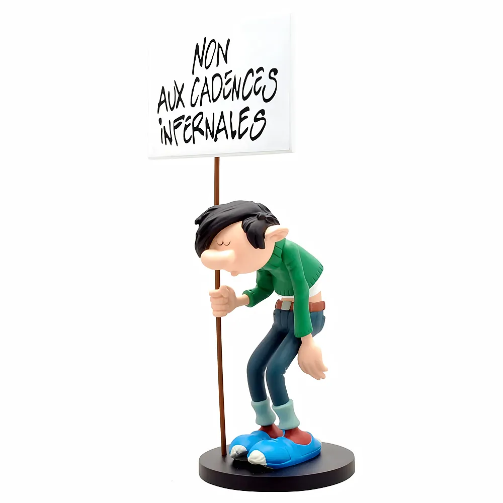 Plastoy Sammelfigur Gaston - Non aux Cadences Infernales 24cm