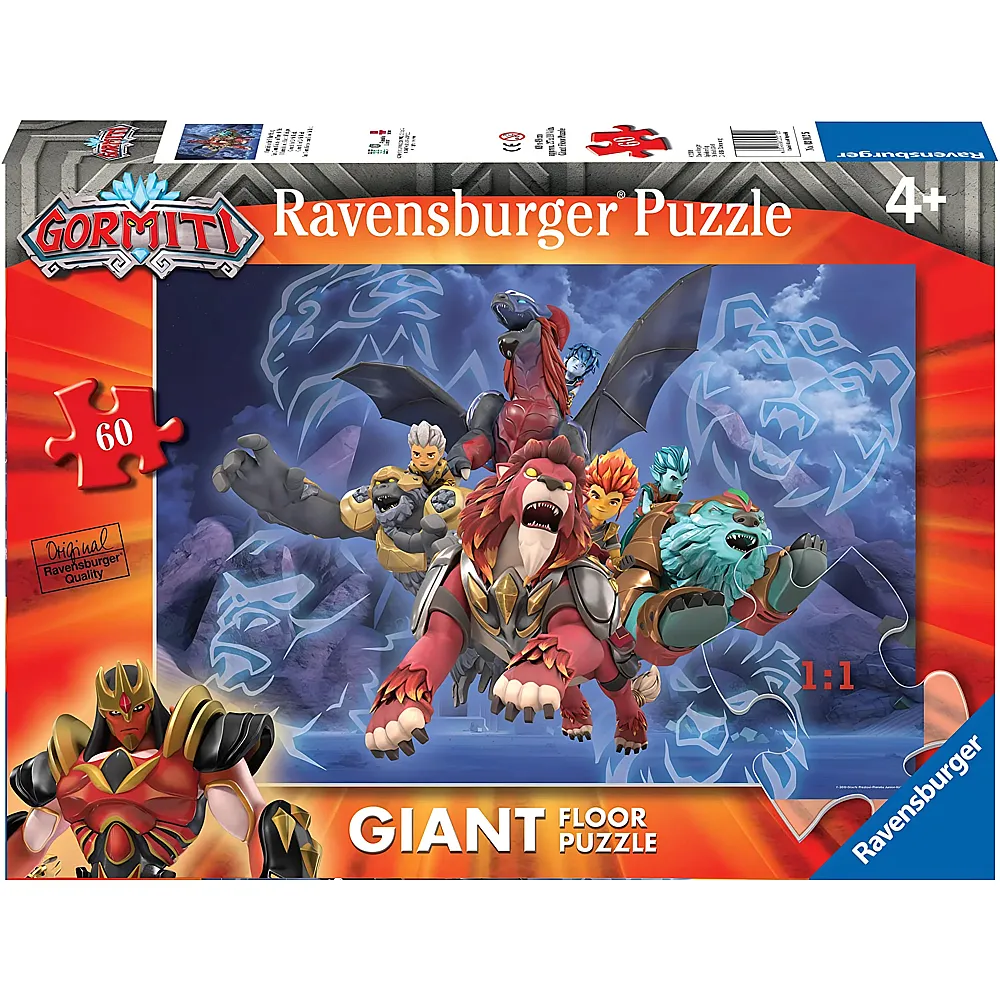 Ravensburger Puzzle Giant Floor Gormiti 60Teile