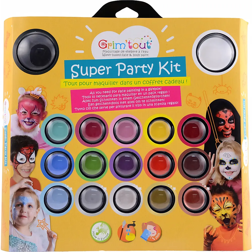 Grim'tout Coffret Super Party Kit 17 Couleurs
