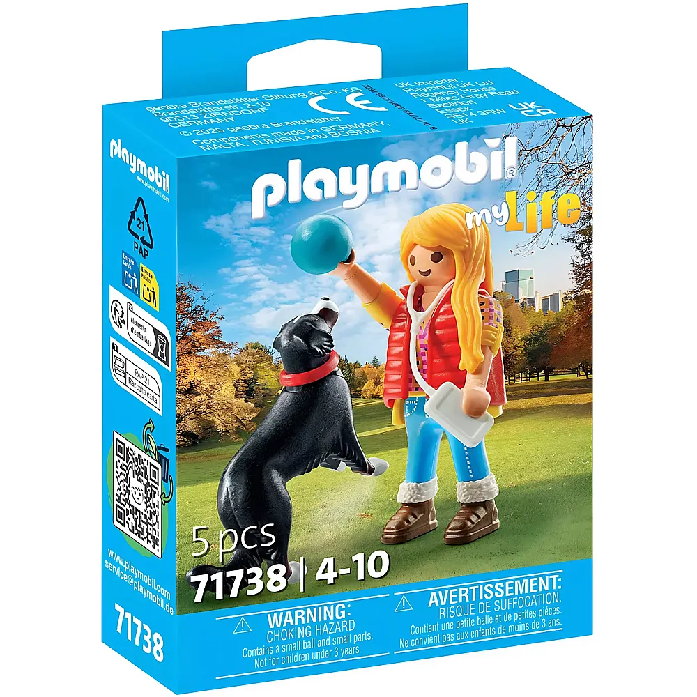 PLAYMOBIL My Life Frau mit Sennenhund 71738