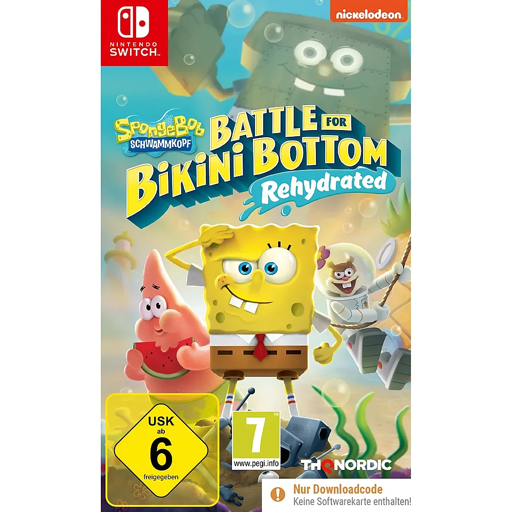 THQ Nordic Switch SpongeBob: Battle for Bikini Bottom - Rehydrated Code in a Box
