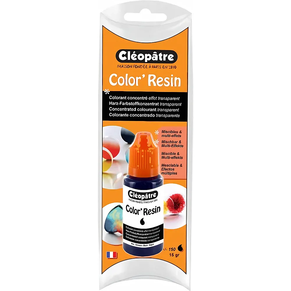 Cleopatre Color'resin � Transparente Harzfarbe 15g Schwarz