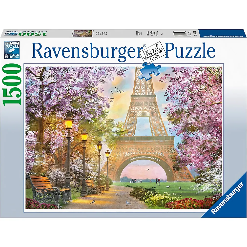 Ravensburger Puzzle Verliebt in Paris 1500Teile