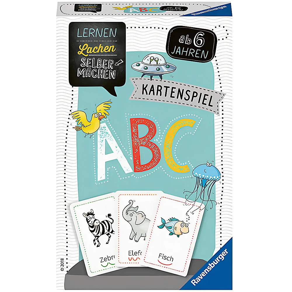 Ravensburger Lernen Lachen Selbermachen Kartenspiel ABC