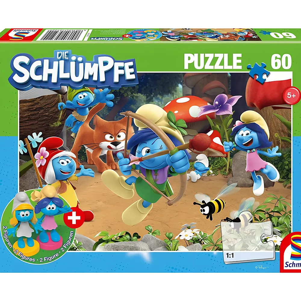 Schmidt Puzzle Azrael in Schlumpfhausen 60Teile