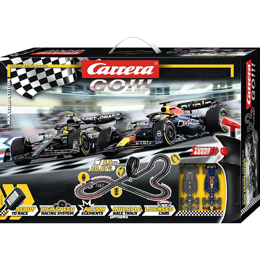 Carrera Go Max Competition Rennbahn-Set 6,3m