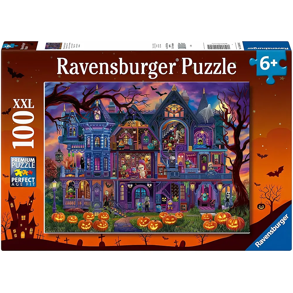 Ravensburger Puzzle Monsterhafte Hausparty 100Teile