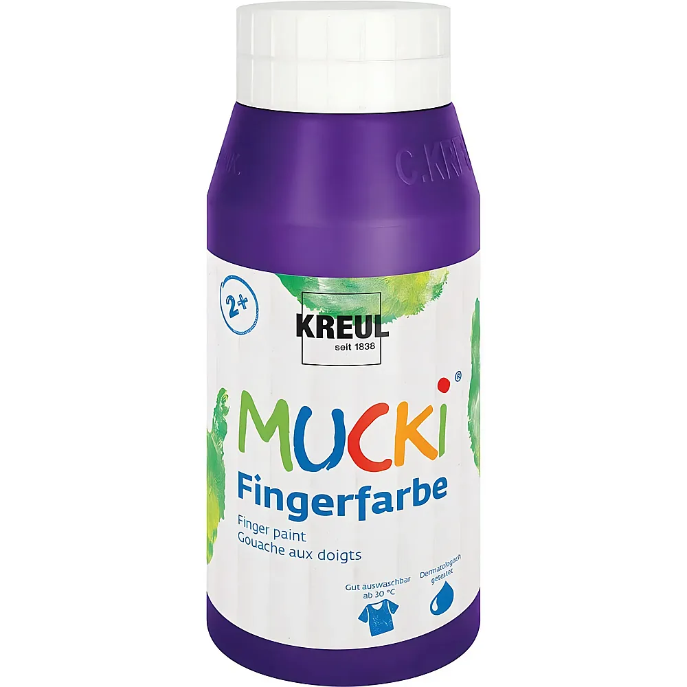 meinspielzeug - Kreul Mucki Fingerfarbe Violett 750ml | Farbe & Kreide
