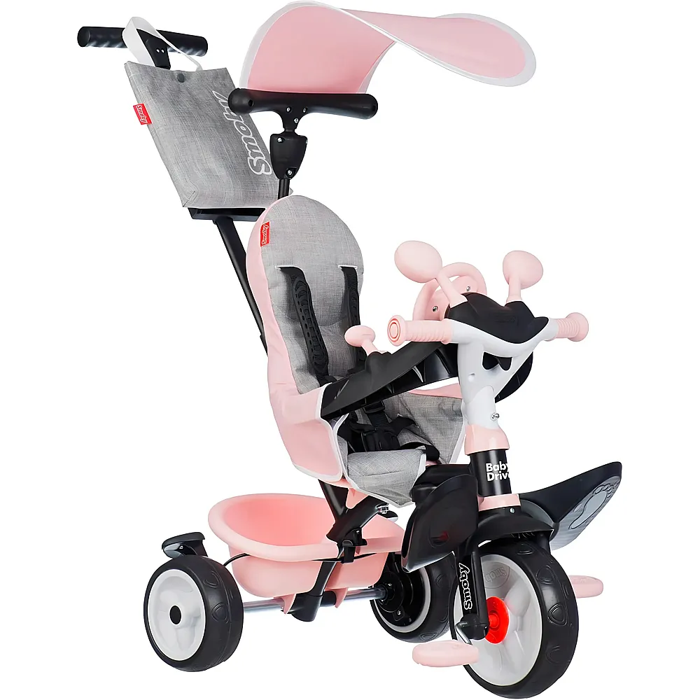 meinspielzeug - Smoby Dreirad Baby Driver Rosa