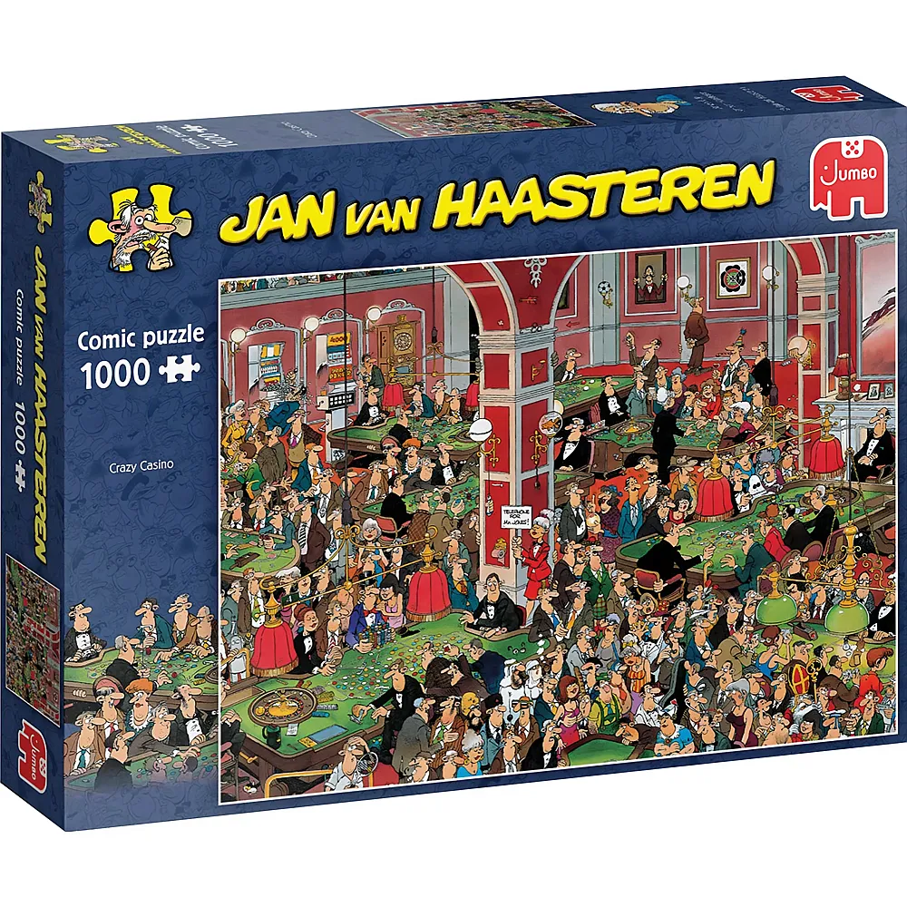 Jumbo Puzzle Jan van Haasteren Crazy Casino - 1000 Teile