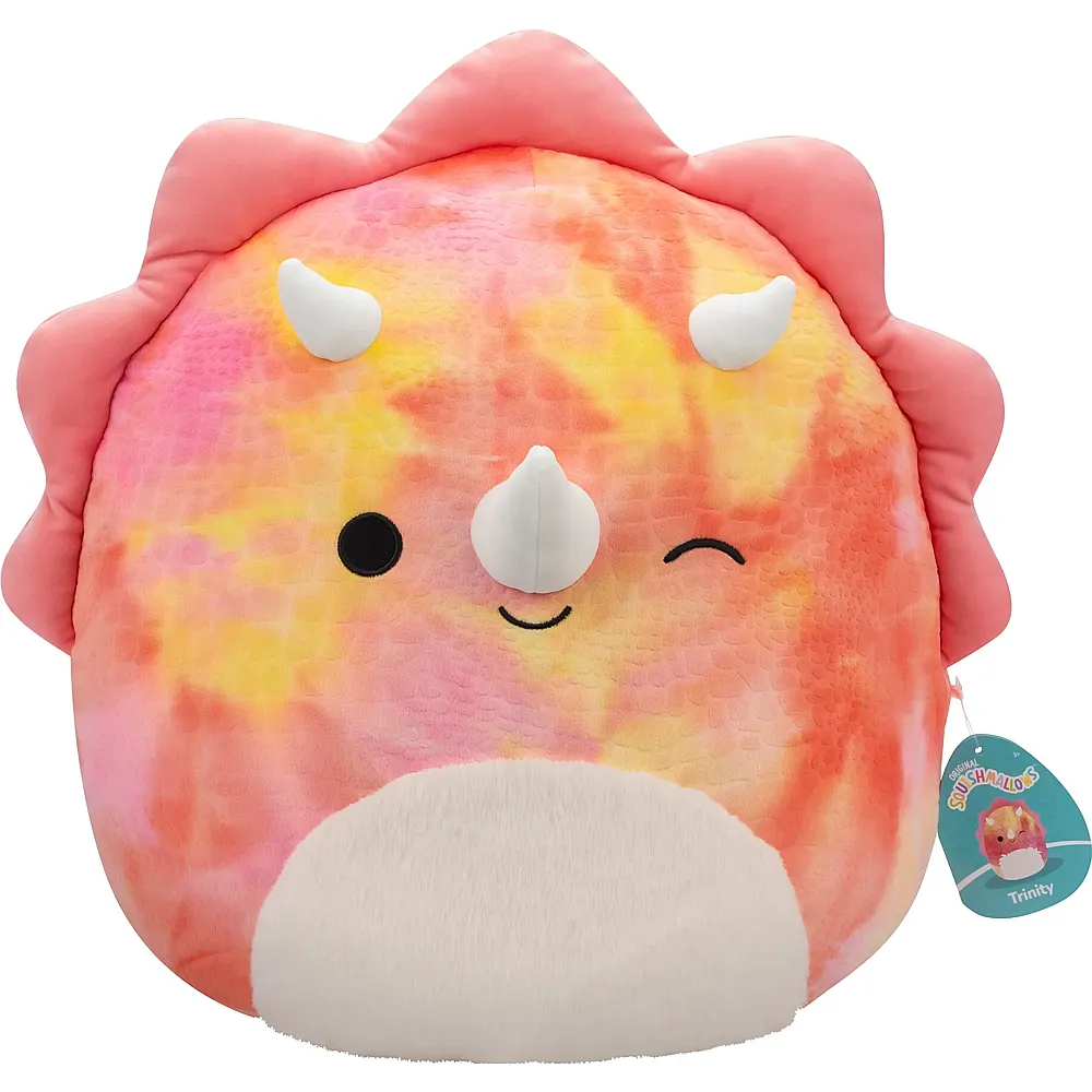 Squishmallows Pl�sch Trinity der rosa Triceratops - 40 cm