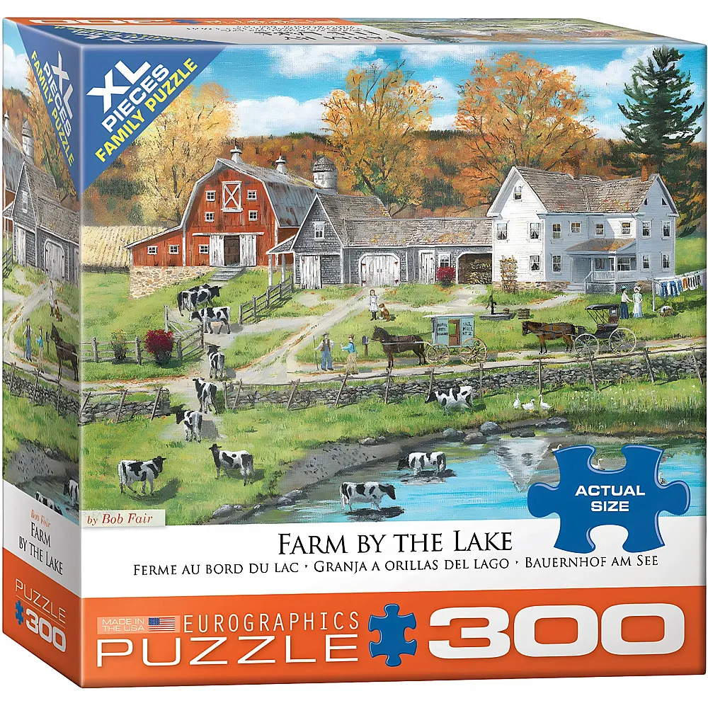 Eurographics Puzzle Gem�tliche Farm am Fluss - 300 Teile - Puzzle 105-300 Teile