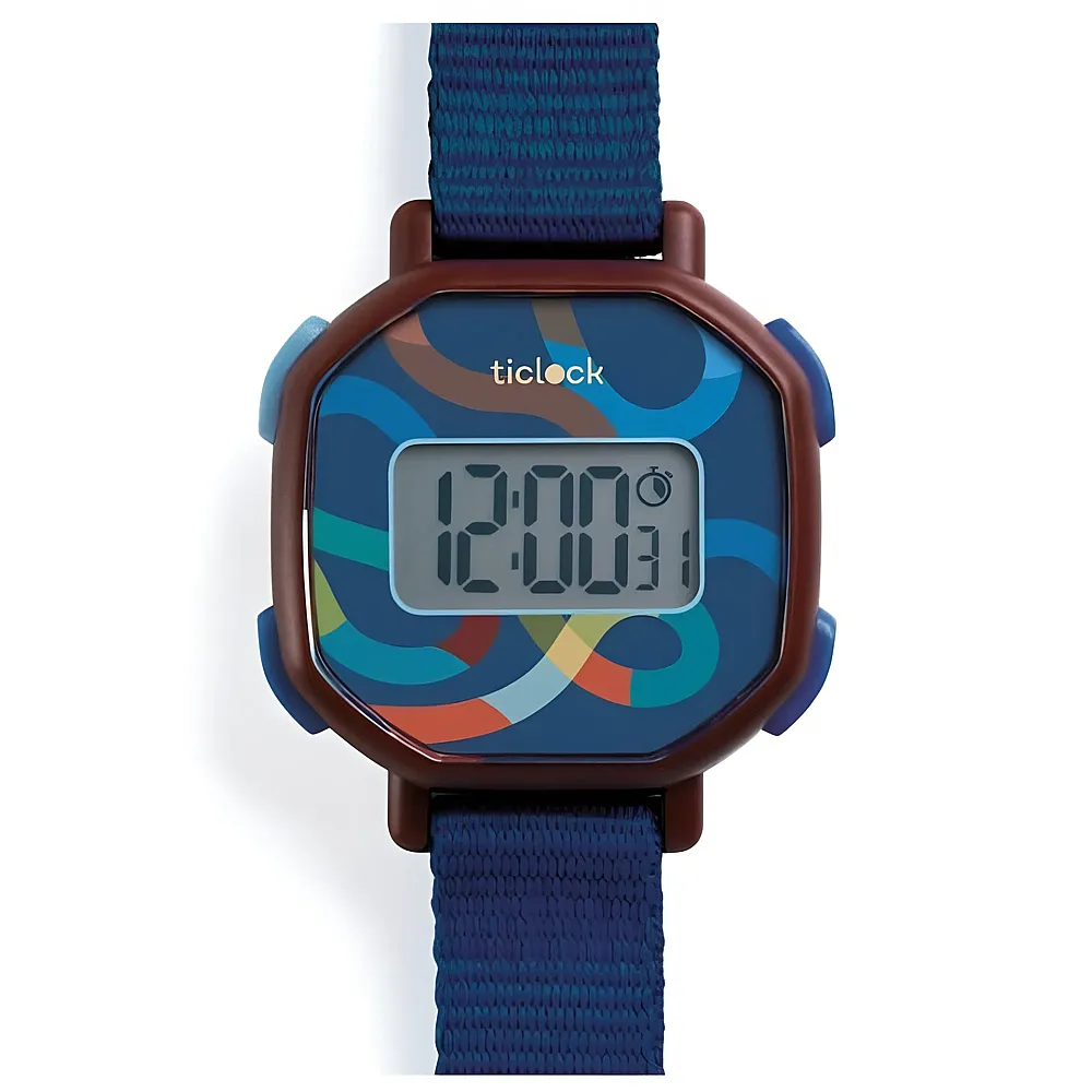 Djeco Digitale Armbanduhr Blue volute