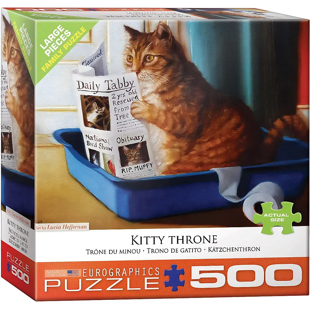 Eurographics Puzzle Kitty Throne - 500 Teile
