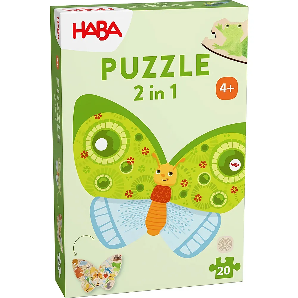 HABA Puzzle Schmetterling 2in1 20Teile