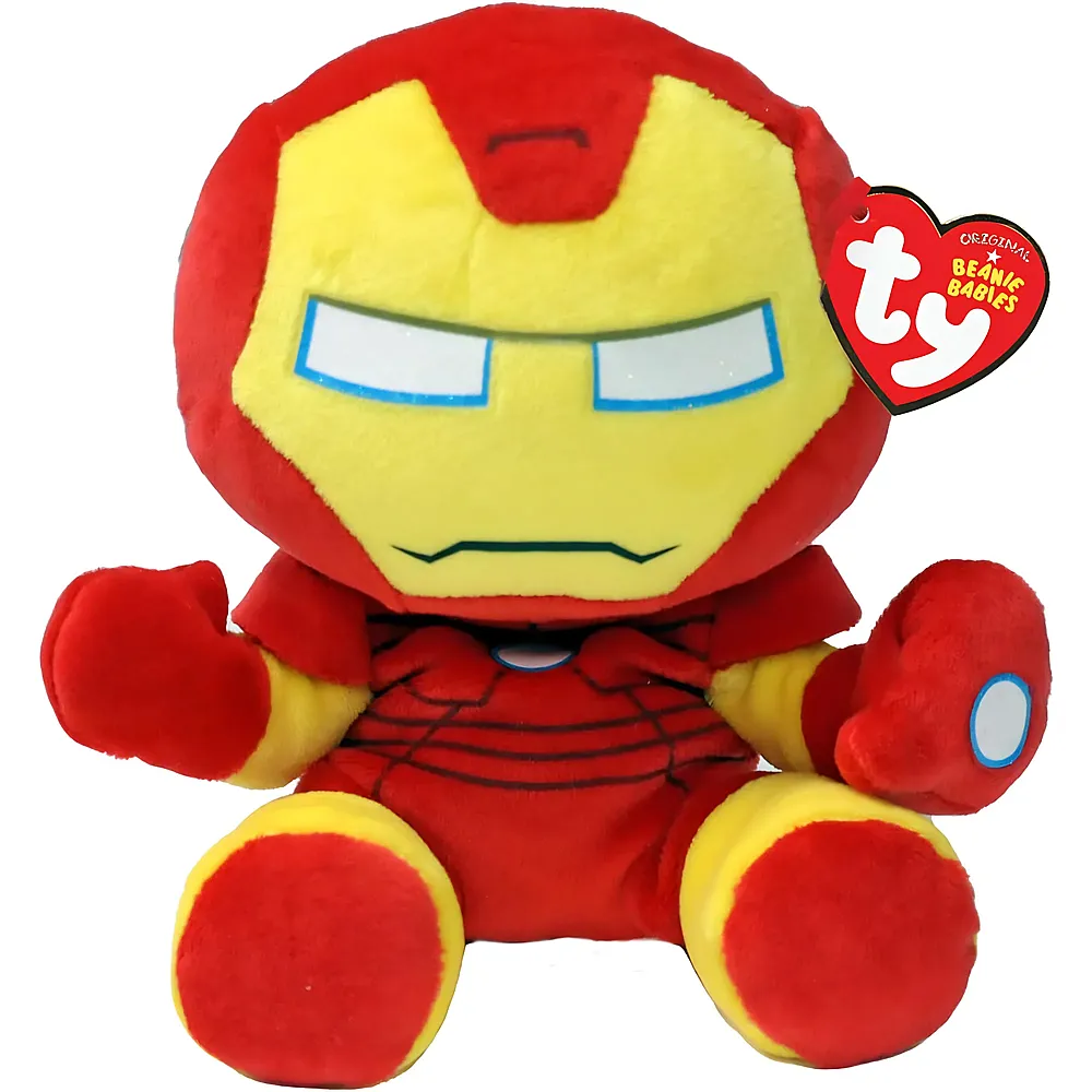 meinspielzeug - Ty Beanie Babies Iron Man 15cm Avengers | Lizenzfiguren Pl�sch