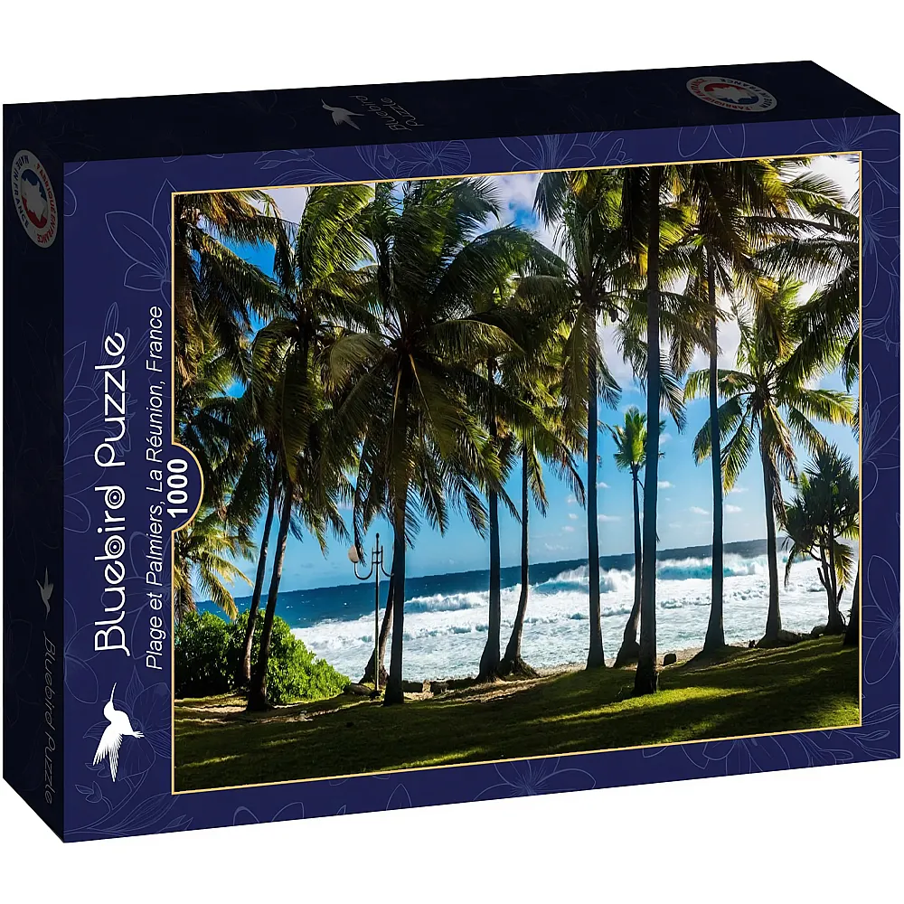 Bluebird Puzzle Plage et Palmiers, La R�union, France - 1000 Teile