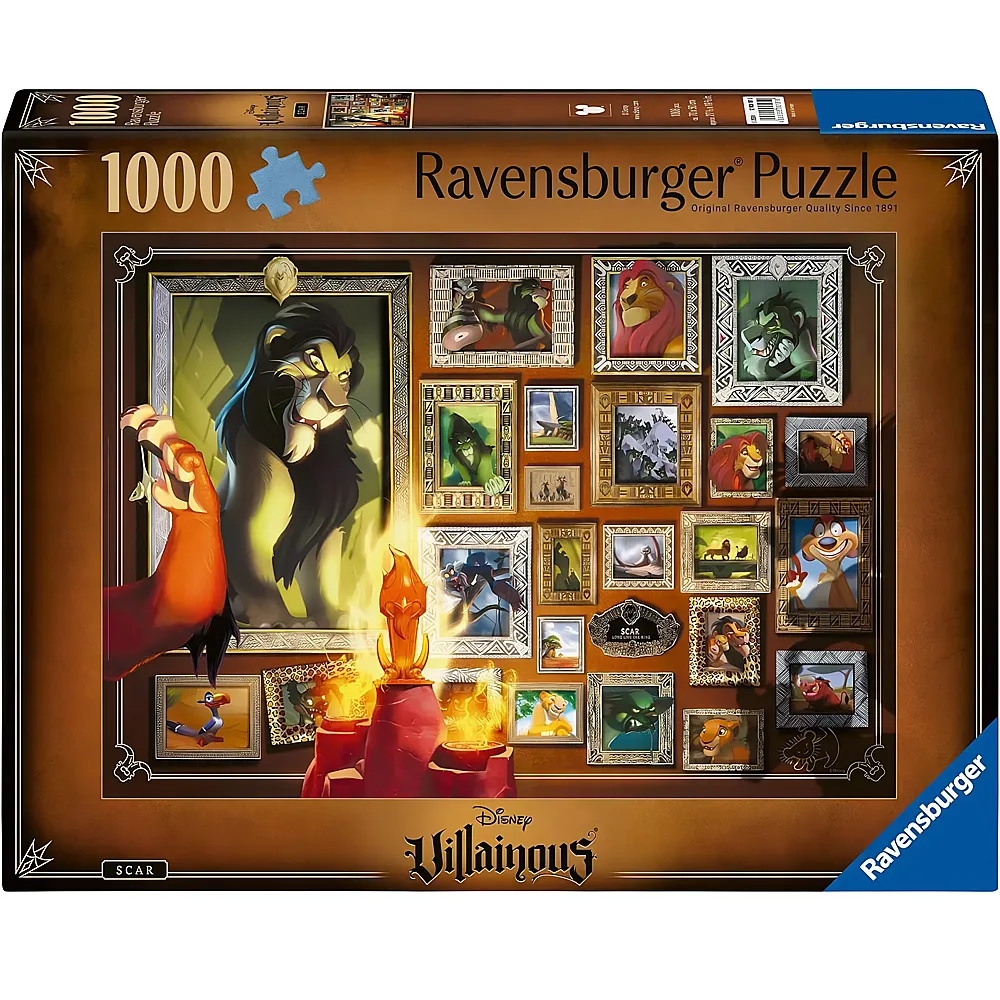 Ravensburger Puzzle Villainous Scar 1000Teile