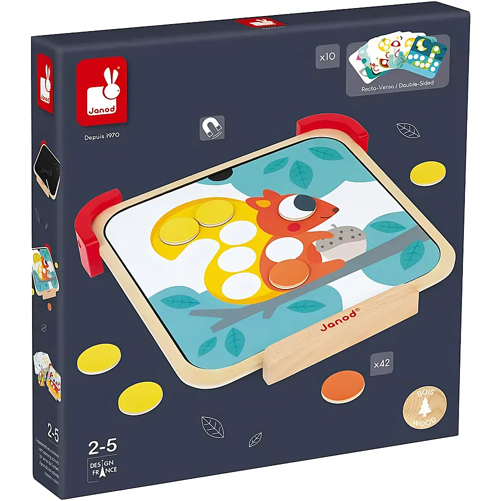 Janod Spiele Magnetspiel Farben und Formen
