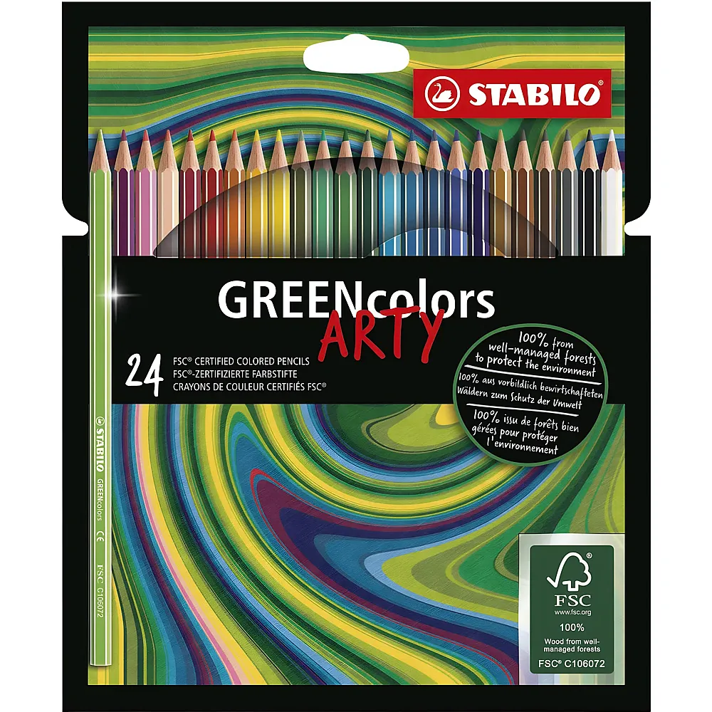 Stabilo GREENcolors ARTY - 24 Teile