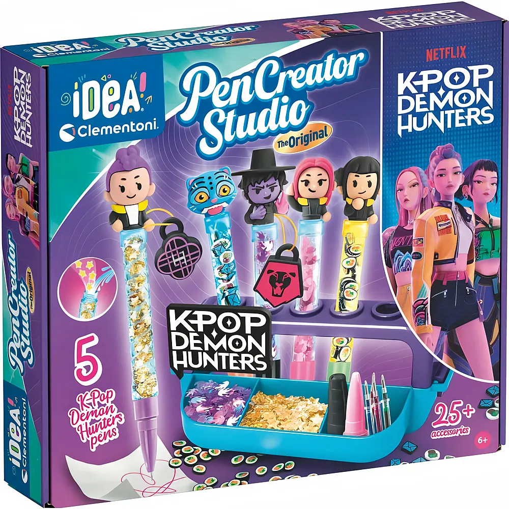 Clementoni Idea KPop Demon Hunters K-Pop Pen Creator Studio