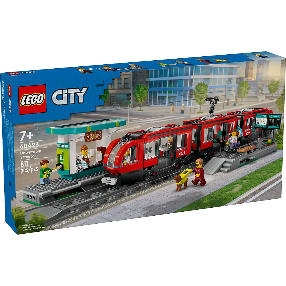 LEGO City Strassenbahn mit Haltestelle 60423