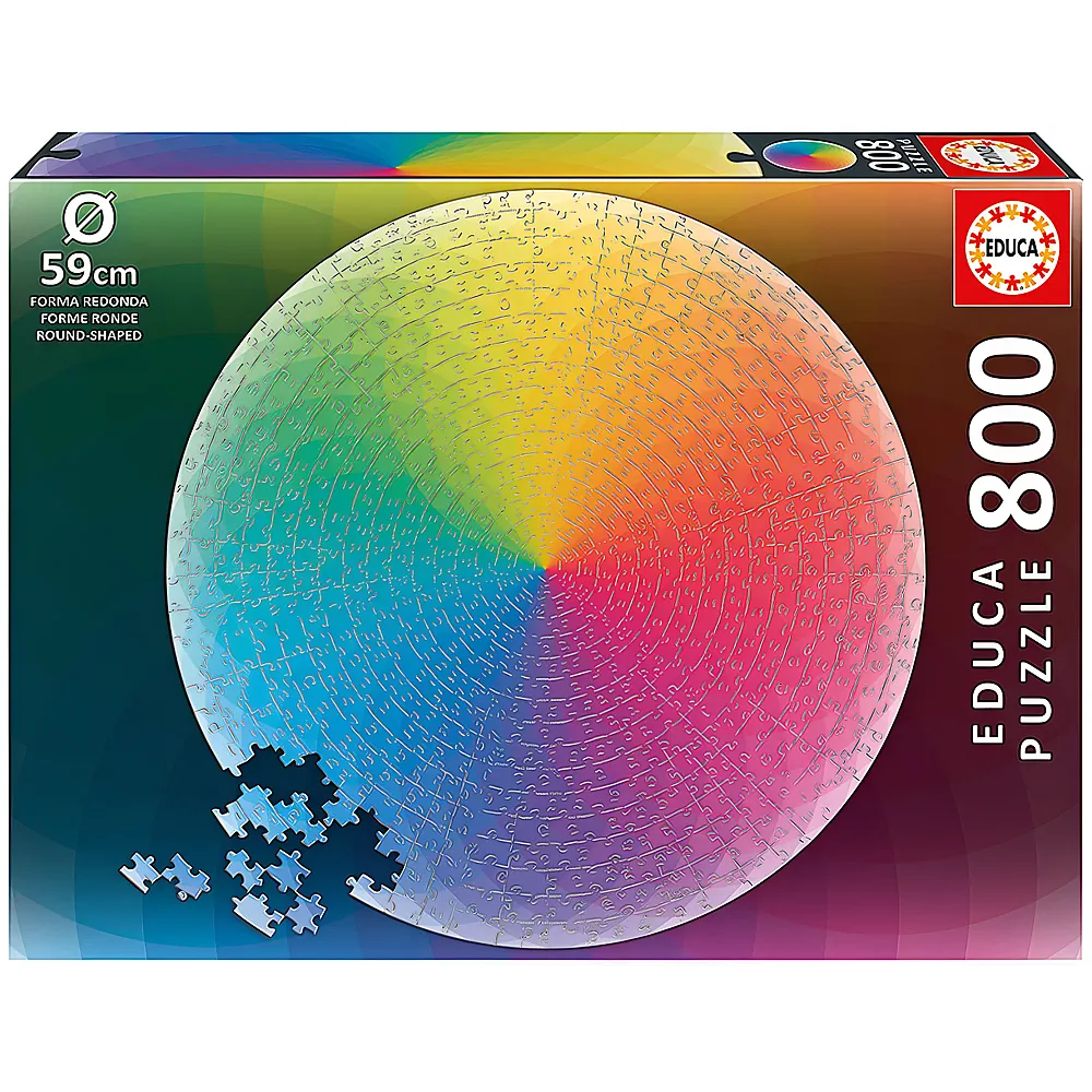 Educa Puzzle Regenbogen-Farben 800Teile
