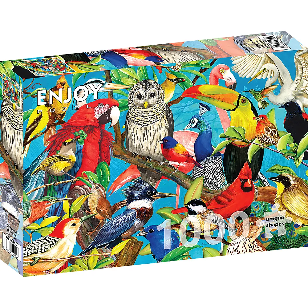Enjoy Puzzle Feathered Frenzy - 1000 Teile